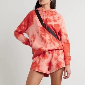 Ninety Percent Net Sustain Linda Tie Dyed Organic Cotton Hoodie Orange Size M